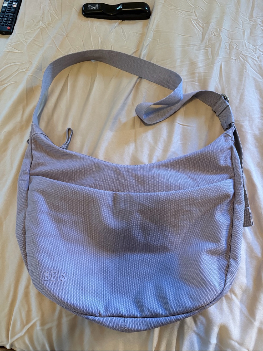 Beis purple/lavendar Crescent CarryallCrossbody Shoulder Bag